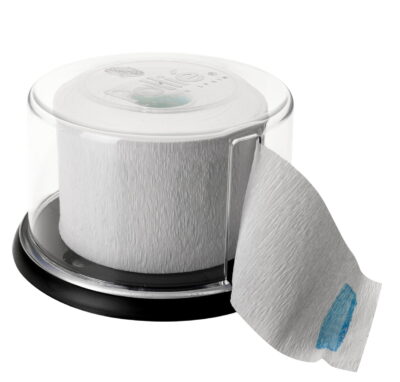 Papierrolle für den Dispenserhals