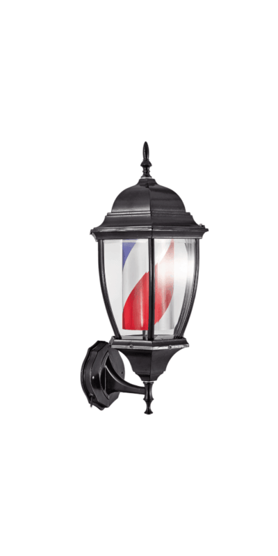 Vintage Lantern Barber Pole