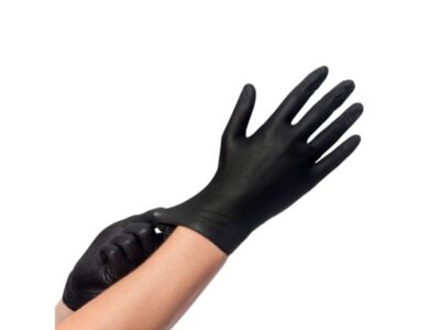 Schwarze Nitrilhandschuhe 100 Stk.