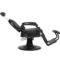 Barber Chair Chicago Black Zijkant Liggend