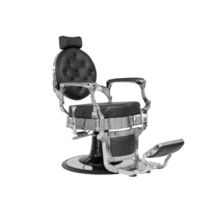 Barber Chair Texas Silver Black