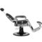 Barber Chair Texas Silver Black Zijkant Liggend