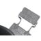 Barber Chair Texas Silver Black Voetsteun