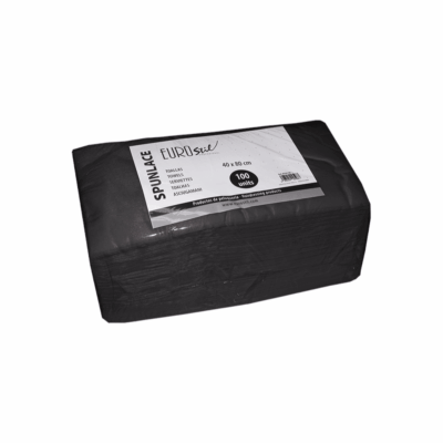 Eurostill Spunlace Handtücher Schwarz 100st
