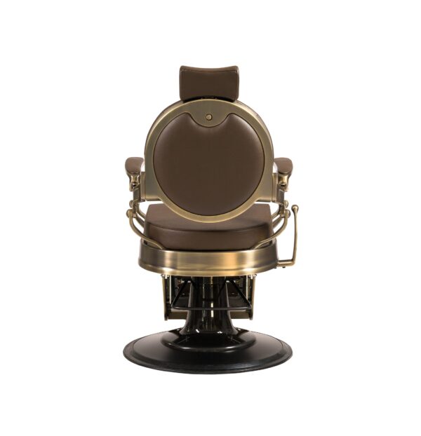 Barber Chair Texas Dark Brown Bronze Achterkant