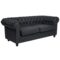 repose black Sofa schwarz und braun