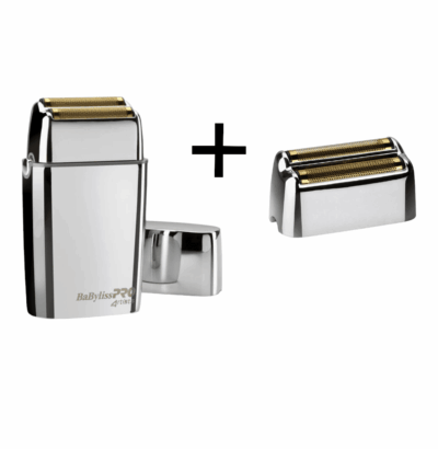Babyliss Rasierer Silber Doppel + Folien- und Cutter-Set