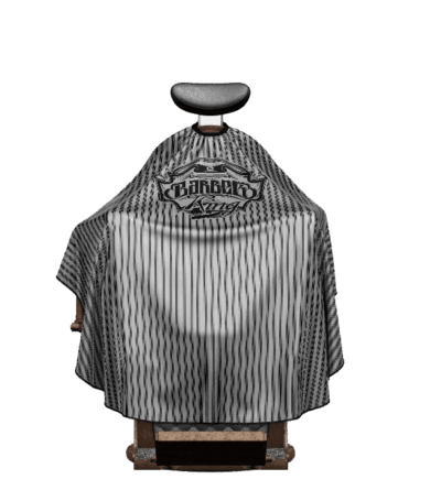 Barberking Zilver Frisierumhang