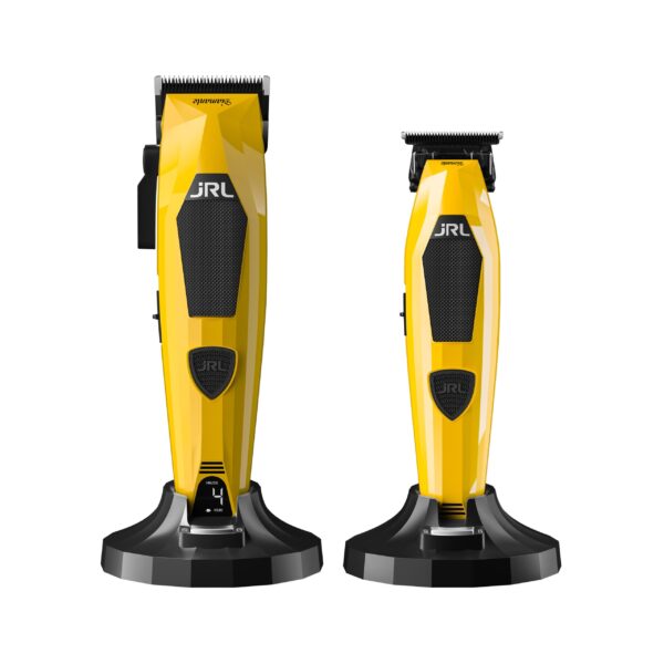 JRL Diamante Kit Yellow clipper en trimmer set met 8.200 RPM motor en Samsung batterij – Barberdepot