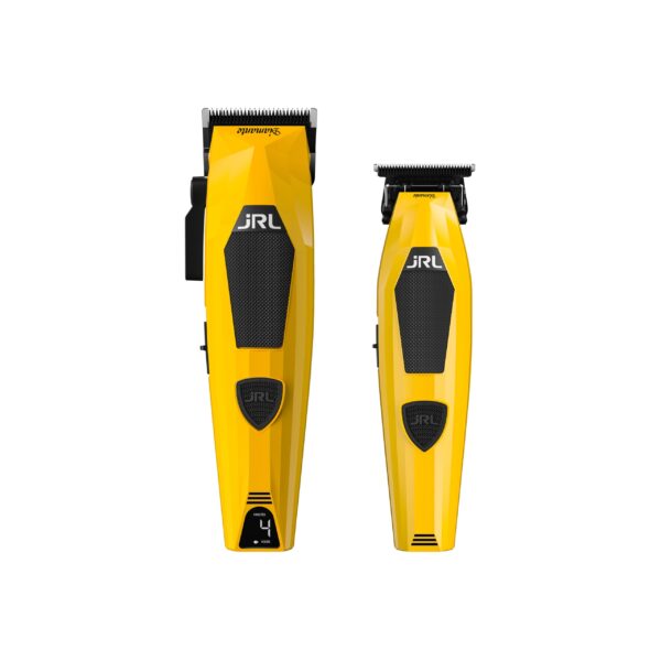 JRL Diamante Kit Yellow clipper en trimmer set met 8.200 RPM motor en Samsung batterij – Barberdepot