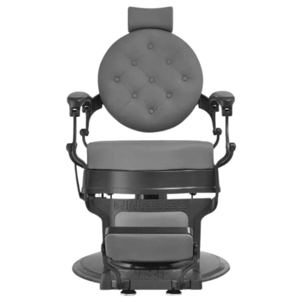 Barber Chair Texas Black Grey Front