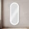 Bliss Mirror Silver with LED Front Light met achtergrond witlicht