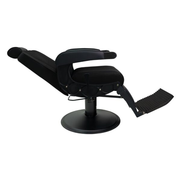 Barber Chair Nevada Black Front Laying