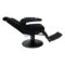 Barber Chair Nevada Black Front Laying