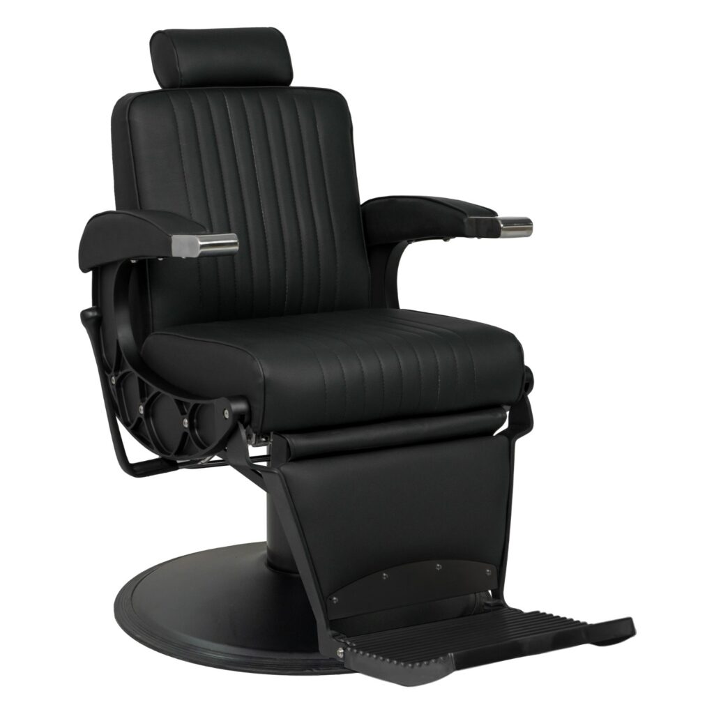 Barber Chair Nevada Black Front Side