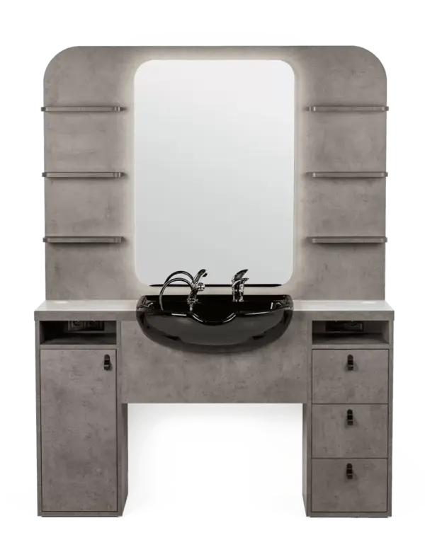 Beto Spiegel Black Sink
