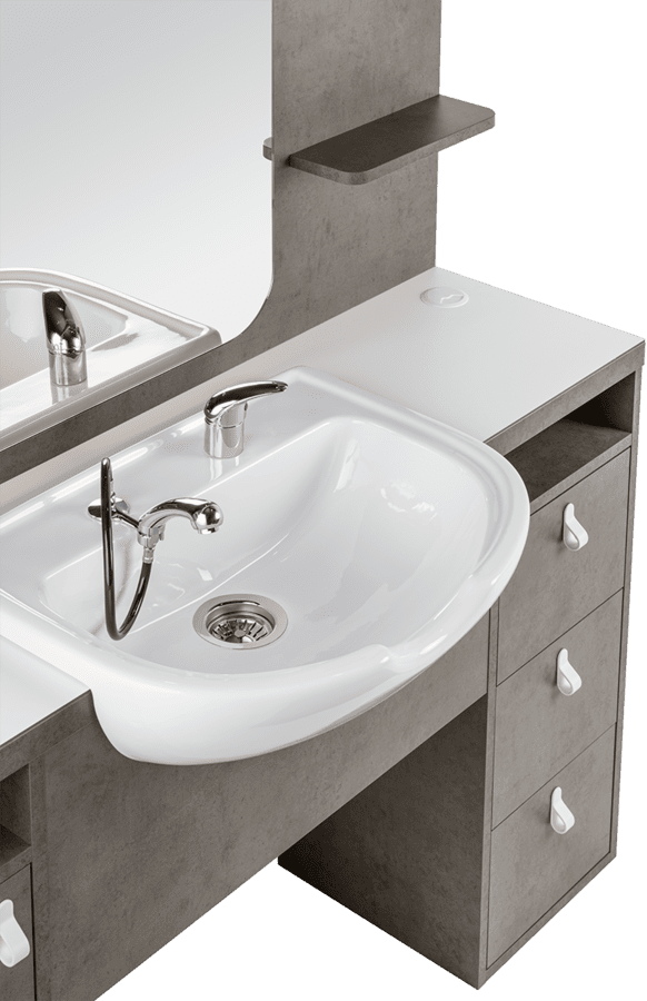 Beto Spiegel White Sink