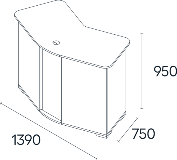 Divine Receptie Balie Dimensions