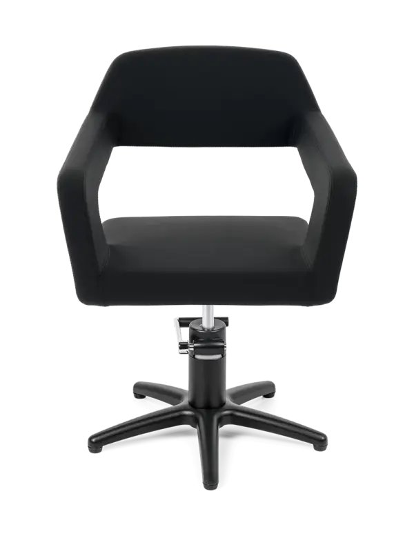 Eurostile Kappersstoel Front Black Base