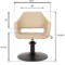 Kappersstoel Sevilla Beige Dimensions Front
