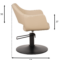 Kappersstoel Sevilla Beige Dimensions Side
