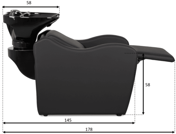 Malaga Air Black Dimensions Side