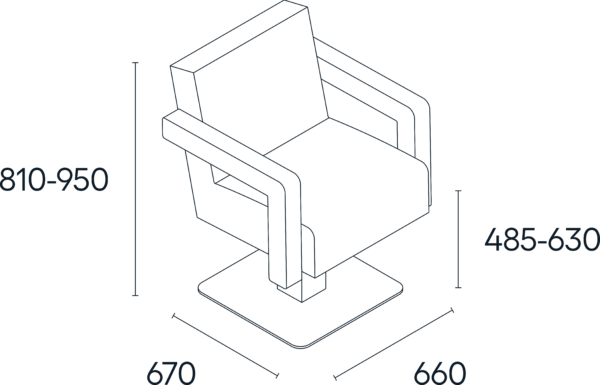 Matic Kappersstoel Dimensions